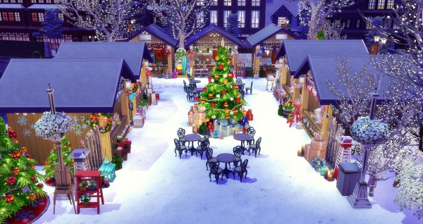  Studio Sims Creation: Christmas market