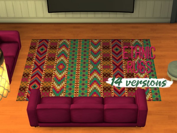  Simsworkshop: Ethnic Rugs by midnightskysims