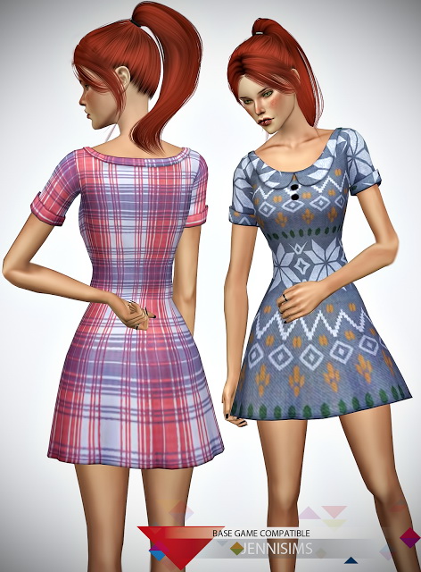 Jenni Sims: Base game dress • Sims 4 Downloads
