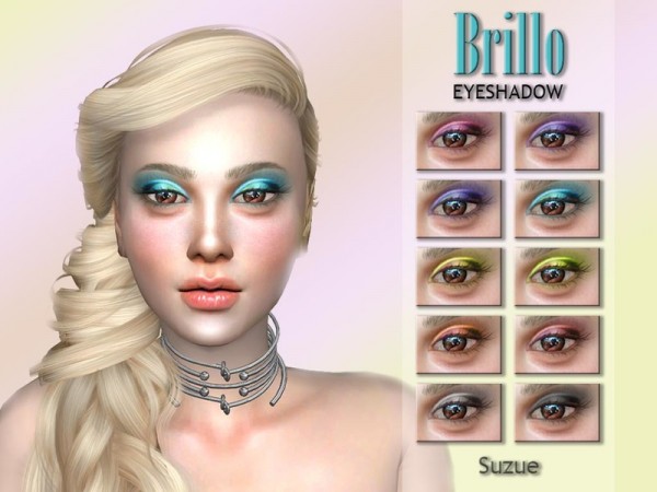  The Sims Resource: Brillo Eyeshadow N1 by Suzue
