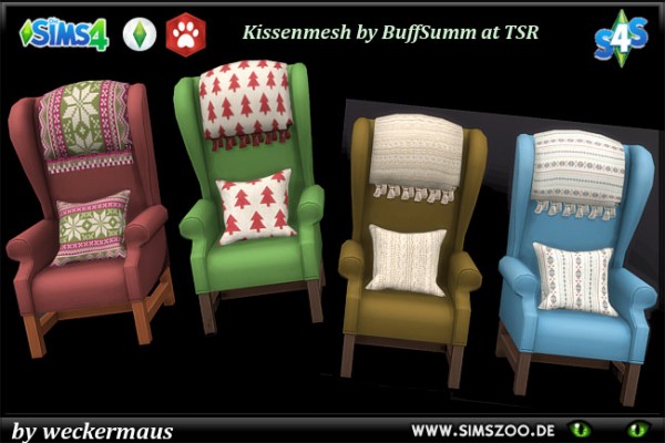  Blackys Sims 4 Zoo: Cuddly flute chair