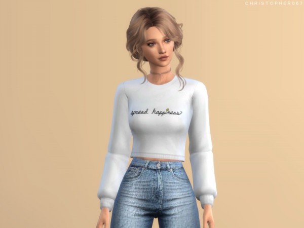  The Sims Resource: Colleen Top by Christopher067