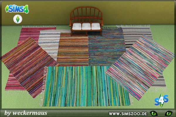  Blackys Sims 4 Zoo: Fleckerl rugs by weckermaus