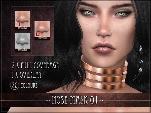  The Sims Resource: Nose mask 01 Set by RemusSirion