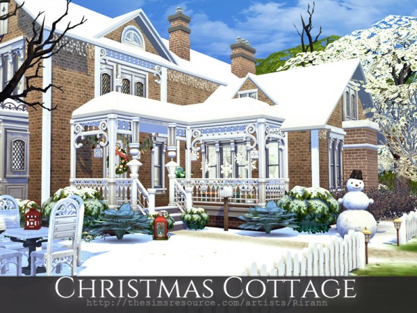  The Sims Resource: Christmas Cottage by Rirann