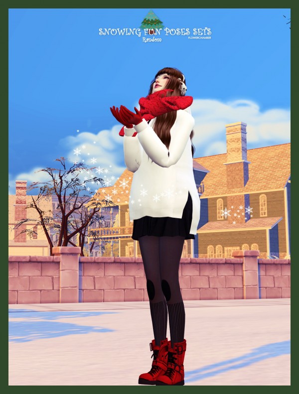  Flower Chamber: Snowing fun poses sets