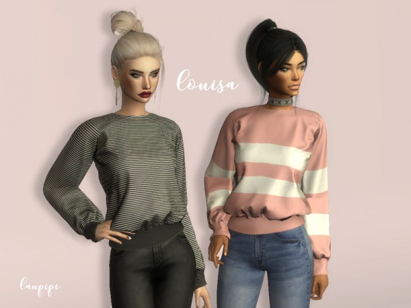  The Sims Resource: Louisa Sweater by Laupipi