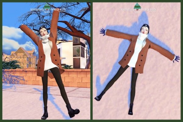 Flower Chamber: Snowing fun poses sets