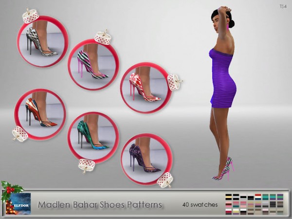 Elfdor: Madlen`s Bahar Shoes Patterns recolored