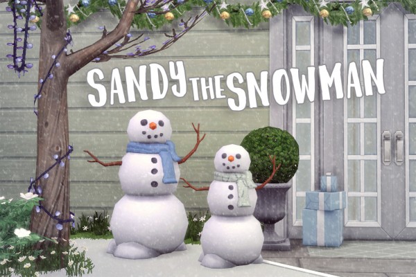  Hamburgercakes: Sandy the Snowman