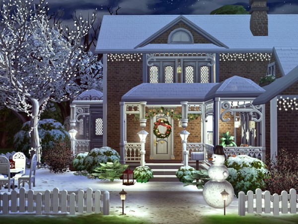  The Sims Resource: Christmas Cottage by Rirann