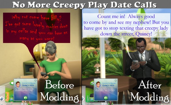  Mod The Sims: No More Creepy Play Date Calls by scumbumbo