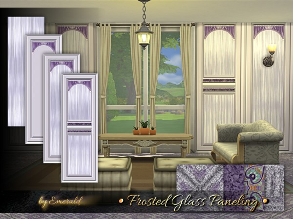  The Sims Resource: Frosted Glass Paneling by emerald