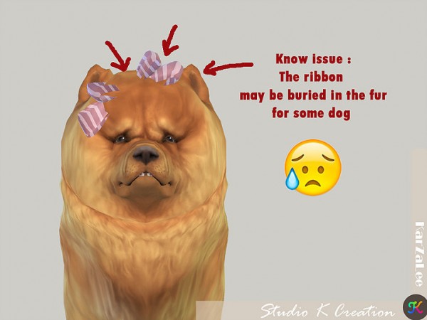  Studio K Creation: Head bow for dog