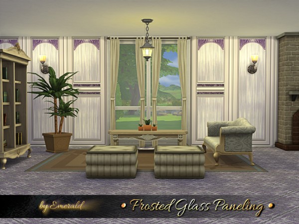  The Sims Resource: Frosted Glass Paneling by emerald