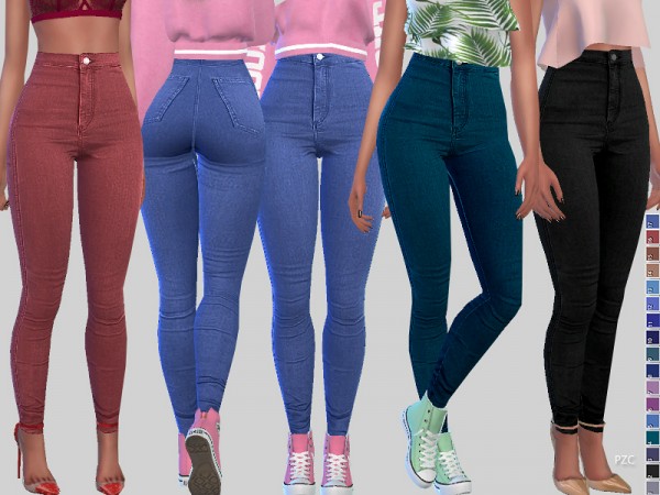  The Sims Resource: Harley Denim Jeans by Pinkzombiecupcakes