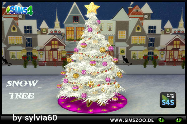  Blackys Sims 4 Zoo: Snow Tree by sylvia60