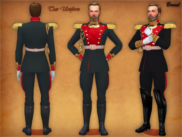  The Sims Resource: Tsar Uniform by Bruxel