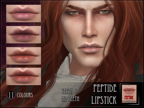  The Sims Resource: Peptide Lipstick by RemusSirion