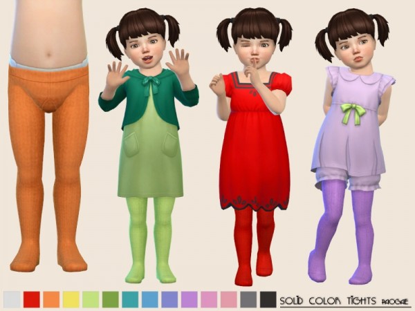  The Sims Resource: SolidColor Tights by Paogae