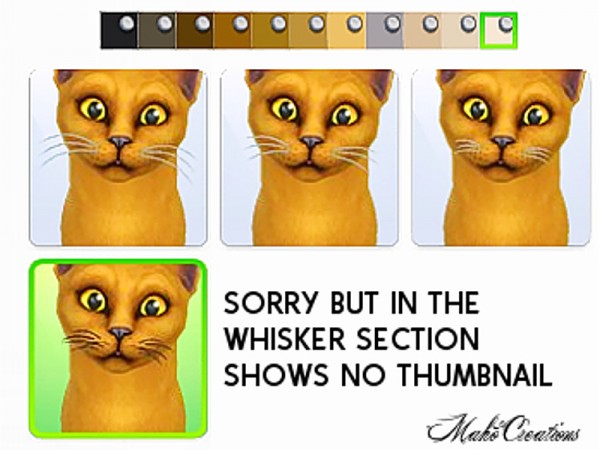 The Sims Resource: Cat Whiskers by MahoCreations