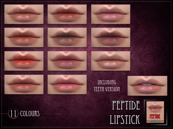  The Sims Resource: Peptide Lipstick by RemusSirion
