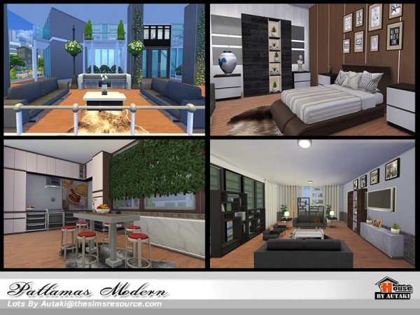  The Sims Resource: Pattamas Modern house by autaki