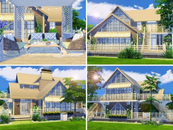  The Sims Resource: On The Beach house by MychQQQ