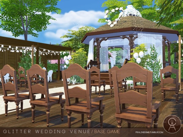  The Sims Resource: Glitter Wedding Venue by Pralinesims