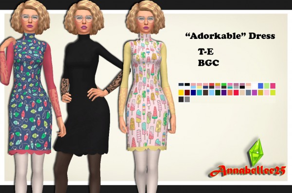  Simsworkshop: Adorable Dorky Dress by Annabellee25