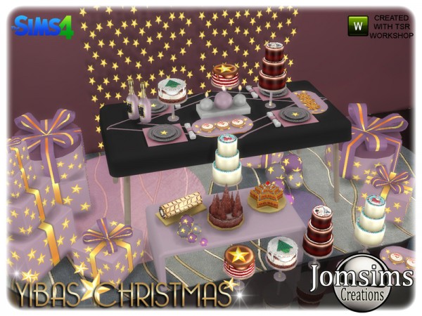 The Sims Resource: Yibas christmas deco set by jomsims