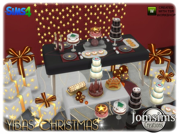  The Sims Resource: Yibas christmas deco set by jomsims