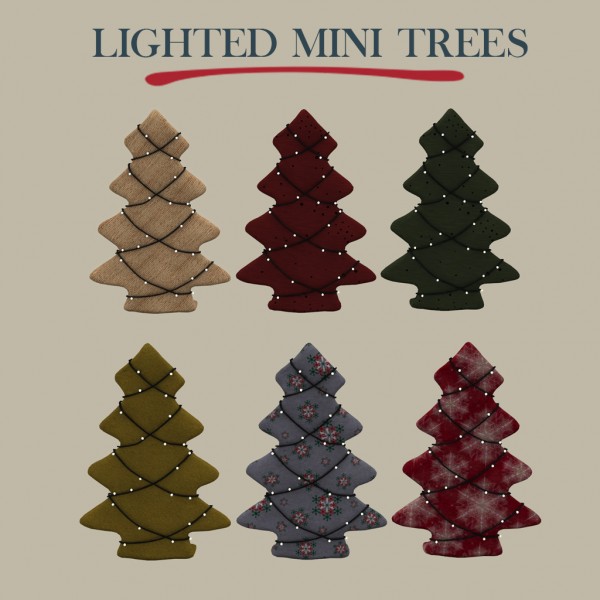  Leo 4 Sims: Lighted mini tree