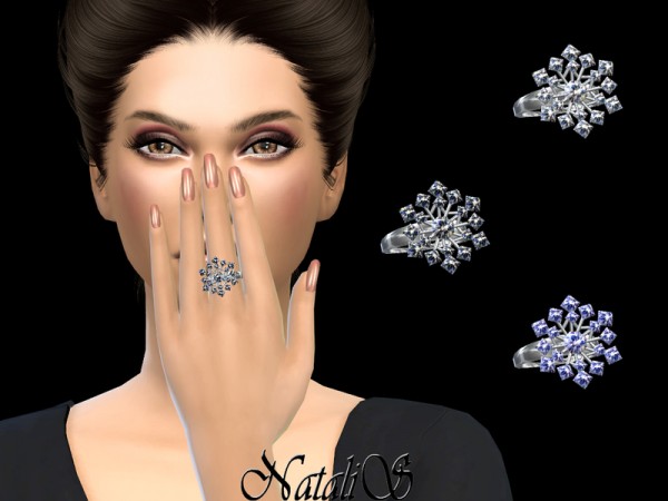  The Sims Resource: Sparkling snowflake ring by NataliS