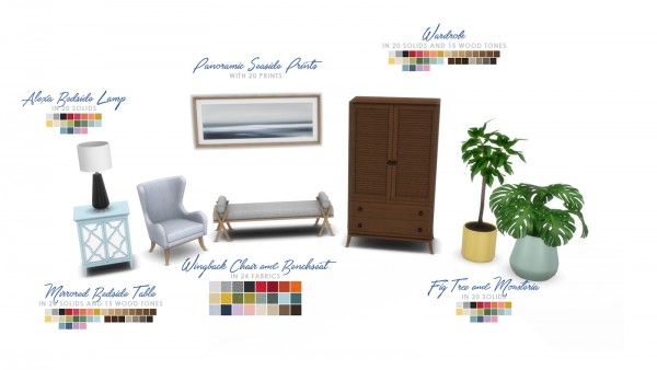  Simsational designs: Hamptons Retreat   Bedroom Addon Set