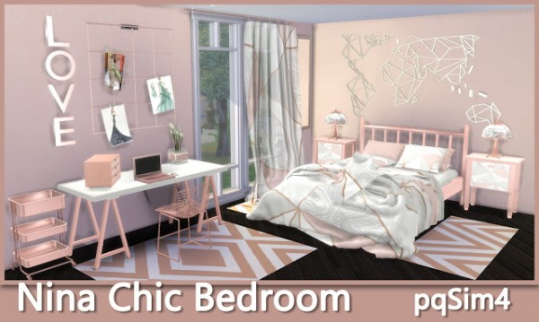  PQSims4: Nina chic bedroom