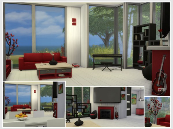  The Sims Resource: Rouge baiser (No CC) by philo