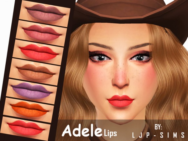  The Sims Resource: Adele Lips by LJP Sims