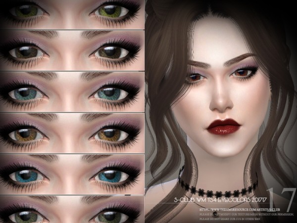  The Sims Resource: Eyecolors 201717 by S Club
