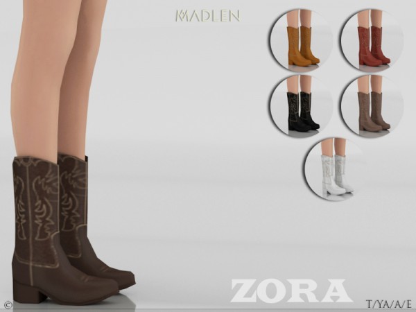 The Sims Resource: Madlen Zora Boots by MJ95