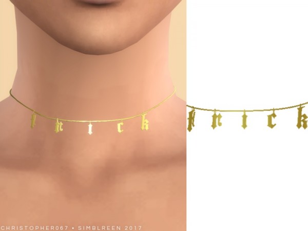  The Sims Resource: Trick Choker by Christopher067