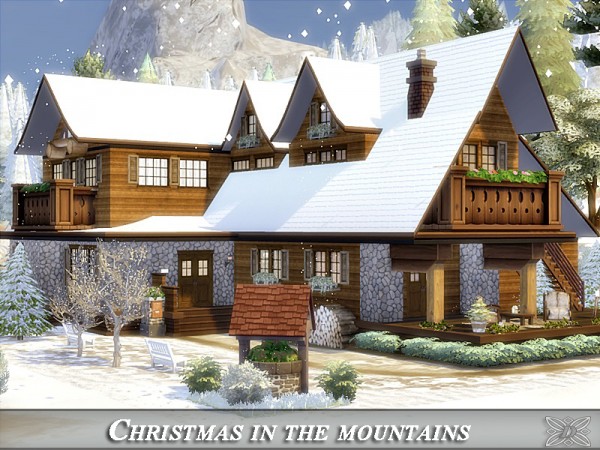  The Sims Resource: Christmas in the mountains by Danuta720