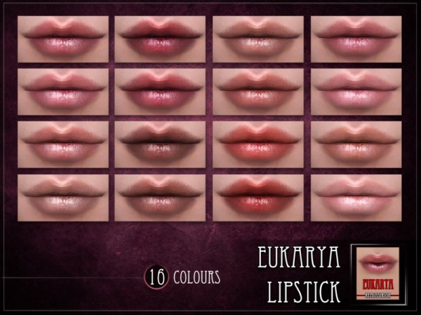  The Sims Resource: Eukarya Lipstick by RemusSirion