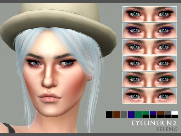  The Sims Resource: Eyeliner N2 by Seleng