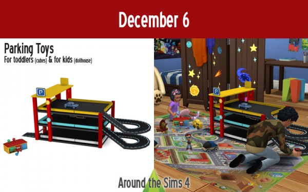  Around The Sims 4: Advent calendar   Parking toys