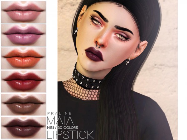  The Sims Resource: Maia Lipstick N151 by Pralinesims