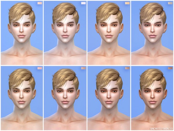  The Sims Resource: Snow Elf skintones by S Club