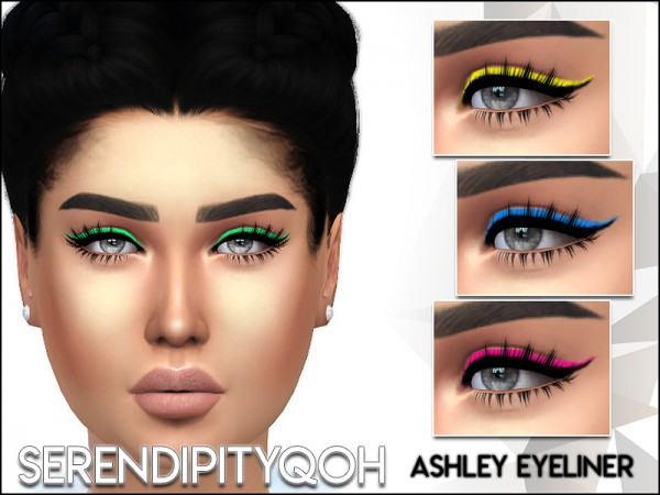  The Sims Resource: Ashley Eyeliner by SerendipityQOH