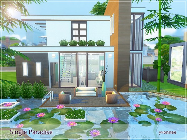  The Sims Resource: Single Paradise house by yvonnee