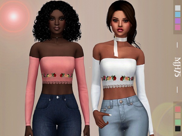  The Sims Resource: Aurora Top by Margeh 75